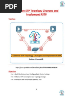 Observe STP Topology Changes and Implement RSTP