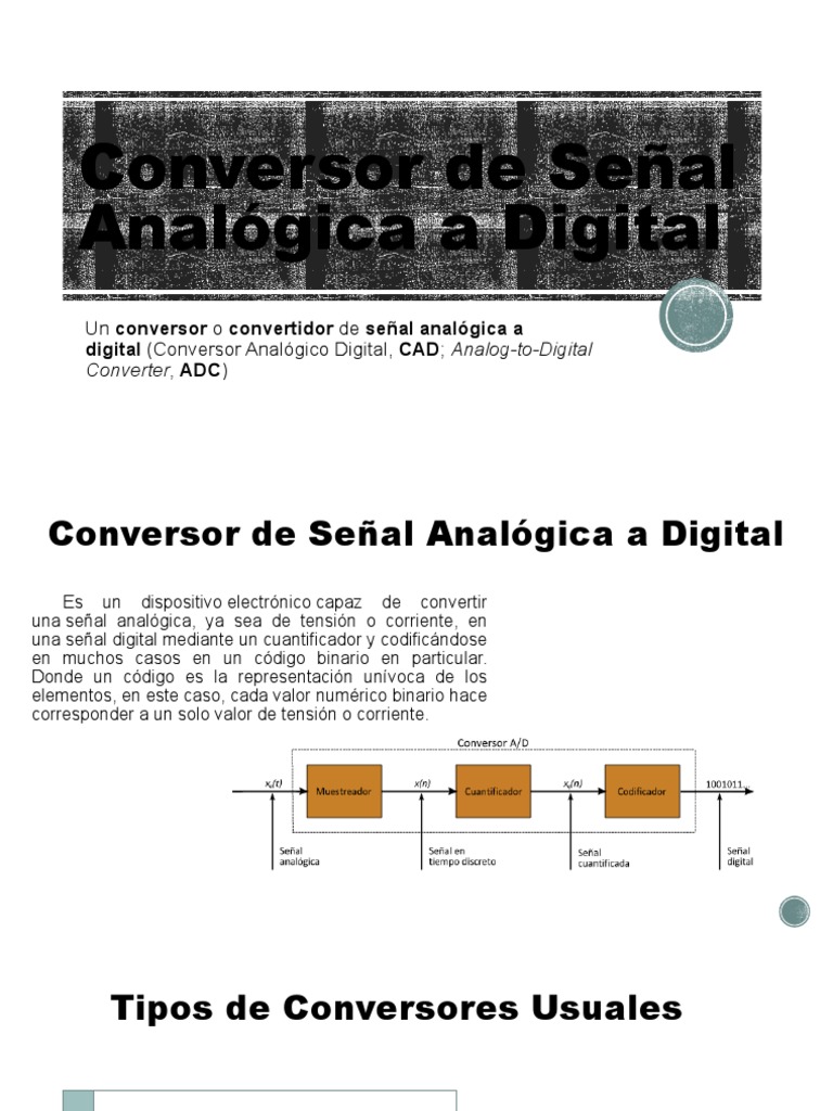 ConversióN AnalóGica Digital Y ConversióN Digital AnalóGica
