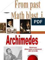 Archimedes Blast From The Past