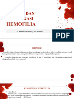 Definisi Dan Klasifikasi Hemofilia