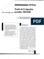 MESERI: Método simplificado para evaluar riesgo de incendio