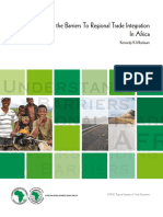 September 2013 - Understanding The Barriers To Regional Trade Integration in Africa