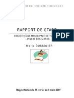 Rapport de Stage