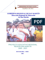 623. Proyecto Educativo Regional de San Martín 2006 - 2021
