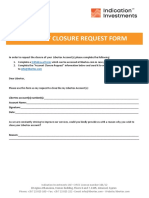 Account Closure Request Form