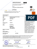 Certificat D'étalonnage Balance-ME215P