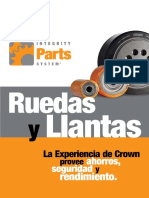 Parts. Ruedas. y Llantas. La Experiencia de Crown. Provee Ahorros, Seguridad Y. Rendimiento. - PDF