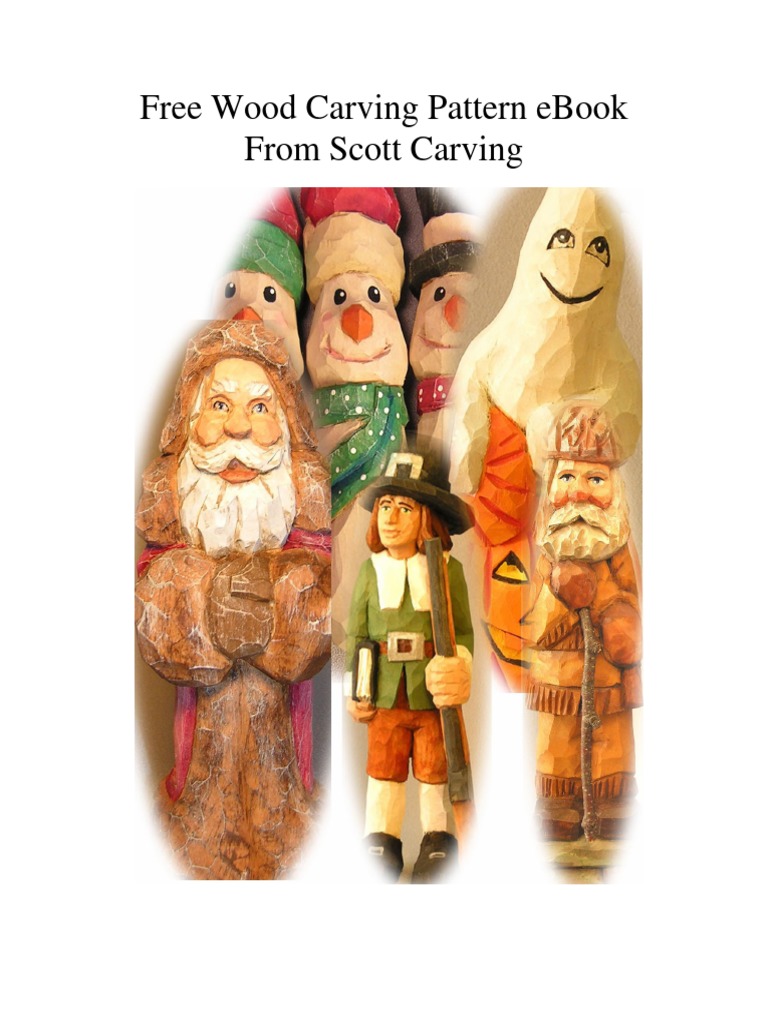 Free Wood Carving Pattern Ebook From Scott Carvings PDF Wood
