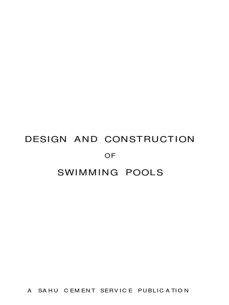Swimming Pool Design and Construction Guide | PDF | Concrete | Swimming ...