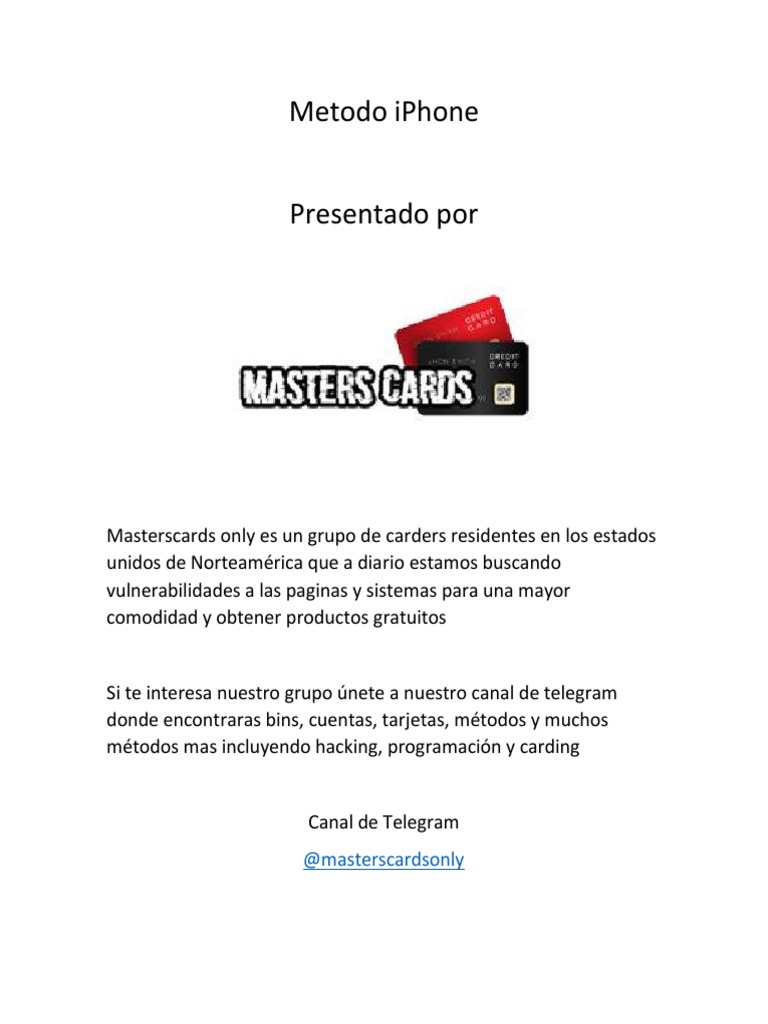 Metodo Iphone (Curso CARDING) PDF