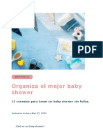 Organiza El Mejor Baby Shower