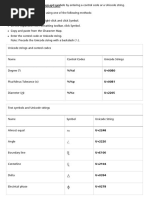 AutoCAD - Text Symbols and Special Characters Reference 