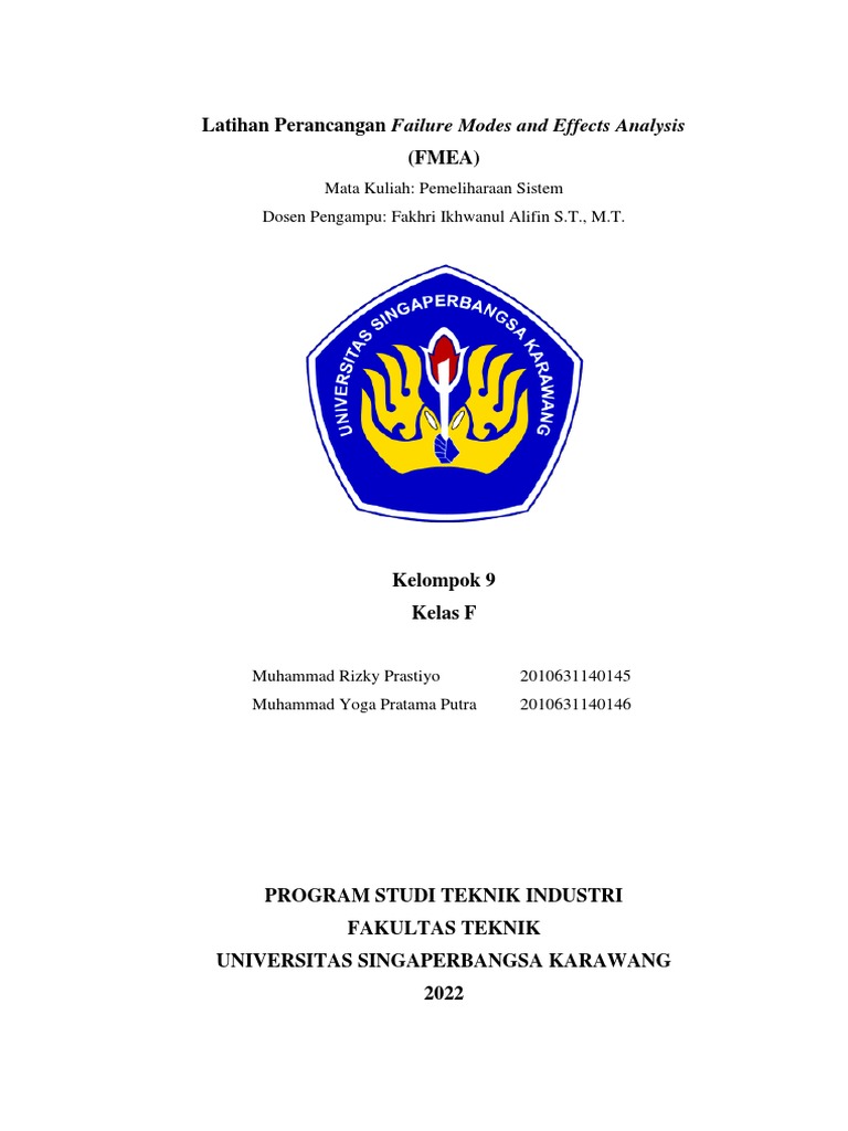 K9 F Latihan Perancangan FMEA PDF
