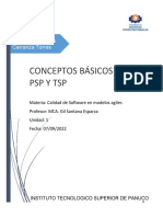 PSP y TSP: Conceptos básicos de los procesos para el desarrollo ágil de software