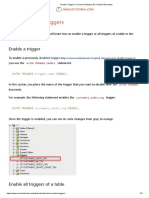 Enable Triggers in Oracle Database by Practical Examples