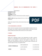 Modelo Demanda Indemnización Por Daños y Perjuicios.