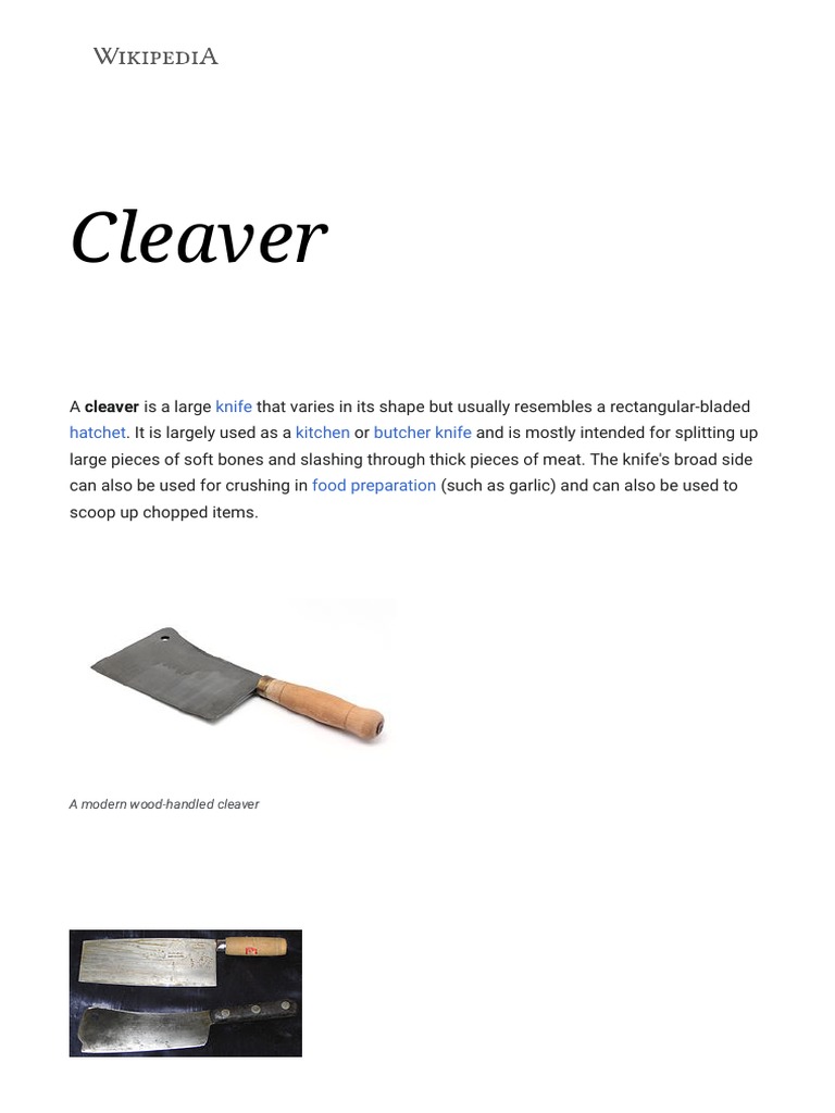 Cleaver Wikipedia PDF