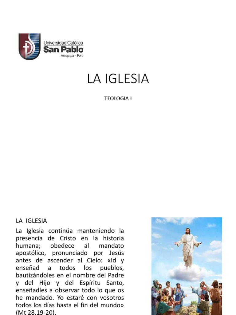 LA IGLESIA Presentacion | PDF | Iglesia Católica | Cristo (título)