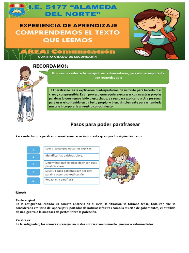 Experiencia de Aprendizaje de Comunicación - 4to Grado | PDF | Orangután