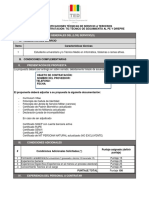 I. Características Generales Del (Los) Servicio (S) : (Est - Universitario:7, Gresesado o Técnico:10 Licenciado:15)