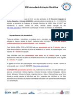 XXII Jornada de IC - Normas Resumo e Pôster