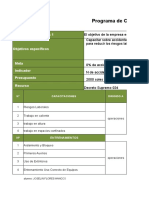 Programa de Capacitaciones y Entrenamientos para Reducir Riesgos Laborales