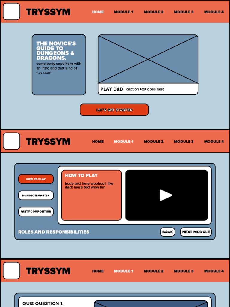TRESSYM Wireframes | PDF | Wizards Of The Coast Games | Gary Gygax Games