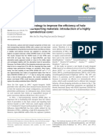 A Strategy To Improve The Efficiency of Hole Transporting Materials-Introduction of A Highly Symmetrical Core Nanoscale 2016