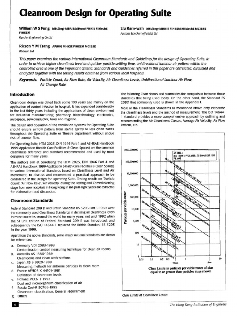 Cleanroom Design For Operating Suite | PDF
