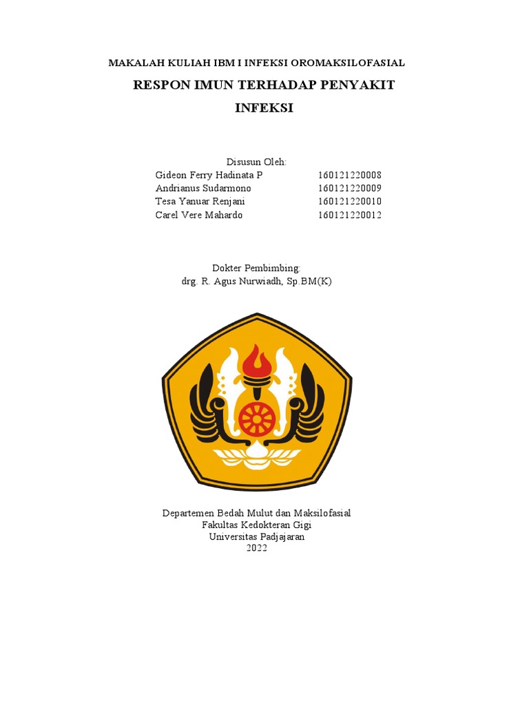 Imunologi Infeksi Oromaksilofasial Pdf Kesehatan Holistik Sains