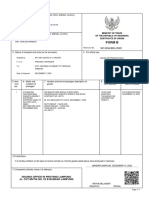 Certificate of Origin for Indonesian Coffee