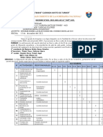 Informe Elección Del Consejo Escolar