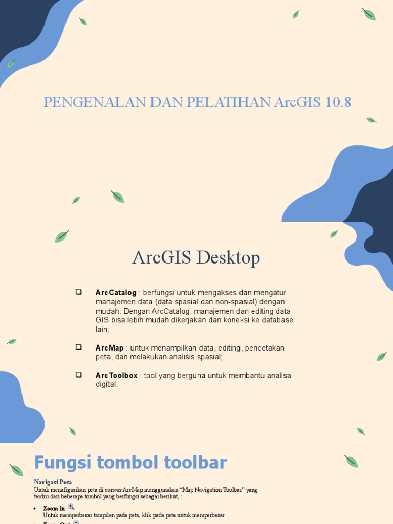 Pelatihan Pengenalan ArcGIS 10.8 | PDF