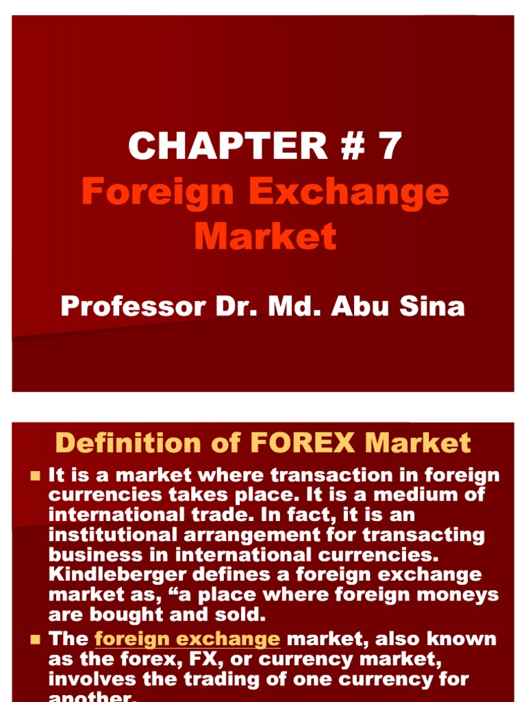 Forex market definition
