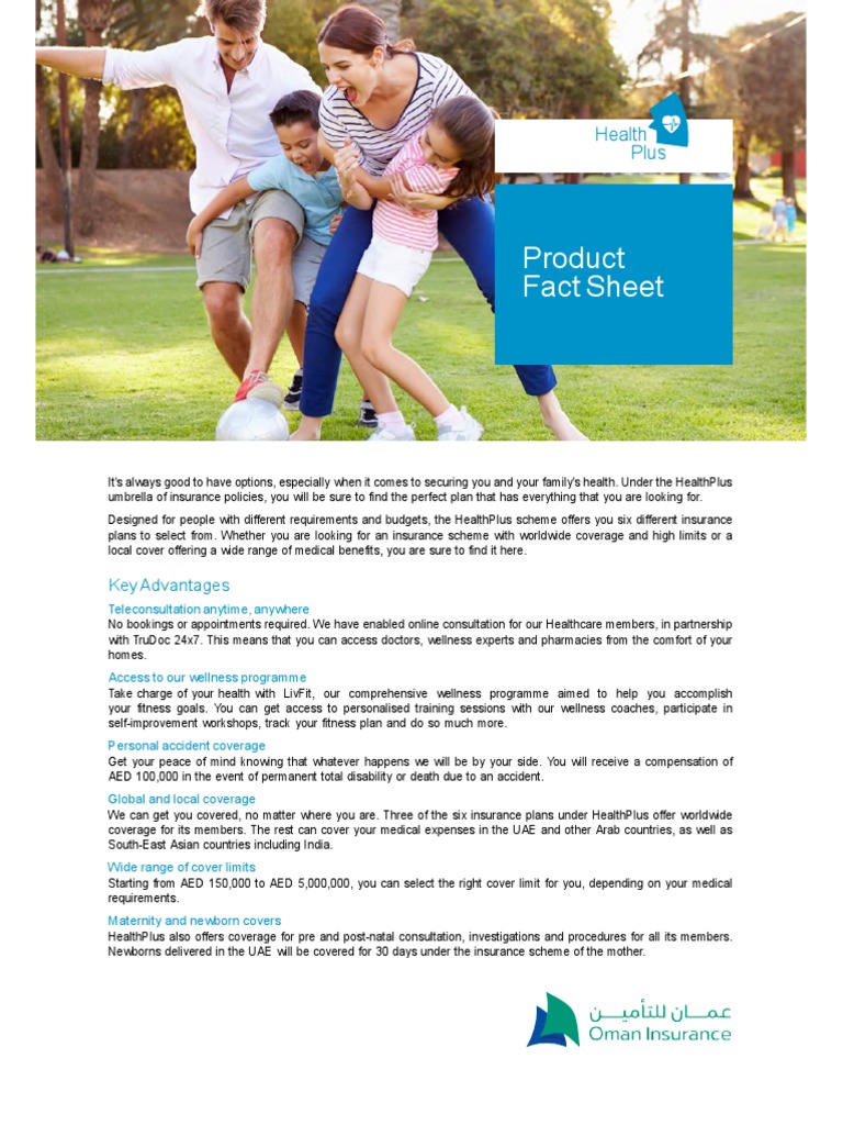 HealthPlus Family Insurance Plans 2021 | PDF | Insurance | United Arab ...