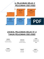 JADWAL PELAJARAN Kls 2