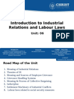 Unit 06 Introduction To Industrial Relations and Labour Laws