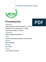 Mantenimiento correctivo a motor eléctrico de bomba hidráulica (UTESA