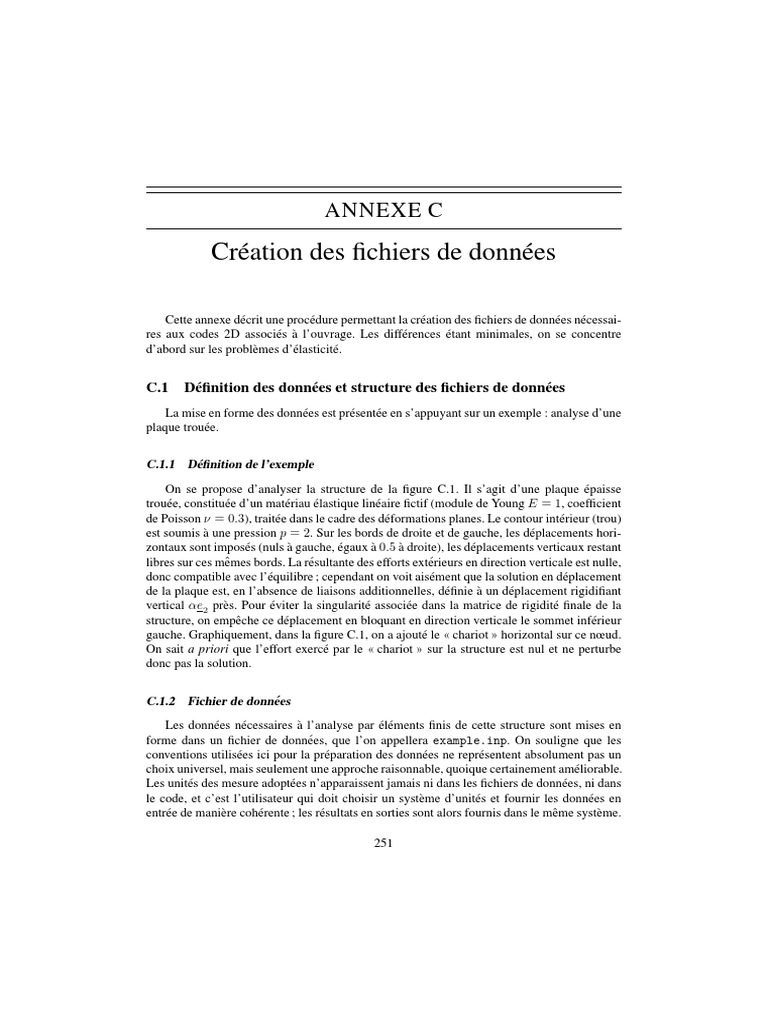 GMSH Codes Donnees | PDF | Obliger | Élasticité (Physique)