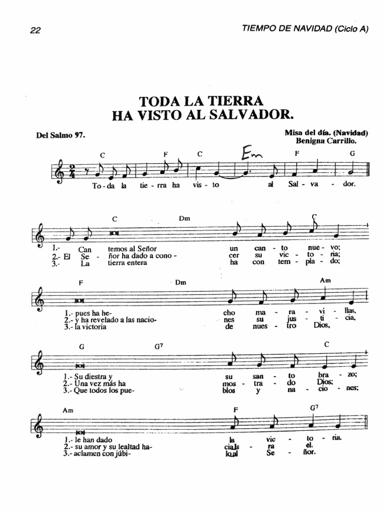 Salmo 97. Ciclo A | PDF