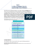 Learning Module 1 Review of The Accounting Cycle of A Service Business MARCH 2022