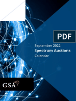 GSA Spectrum Auction Calendar September 2022