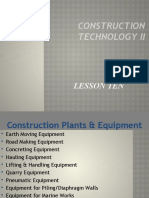 Construction Technology II Lesson 10