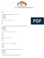 Contoh Soal Matematika Kelas 4