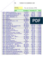 Turnos de Exámenes Diciembre 2022