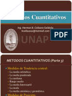 Métodos Cuantitativos: Ing. Herman B. Collazos Saldaña