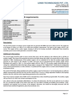 High Voltage Supply Requirements