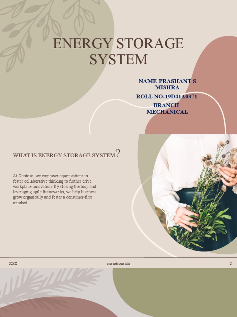 Energy Storage System PDF Electronic Business Business