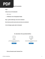 Microsoft SQL Installation