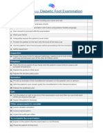 Diabetic Foot Exam OSCE Checklist